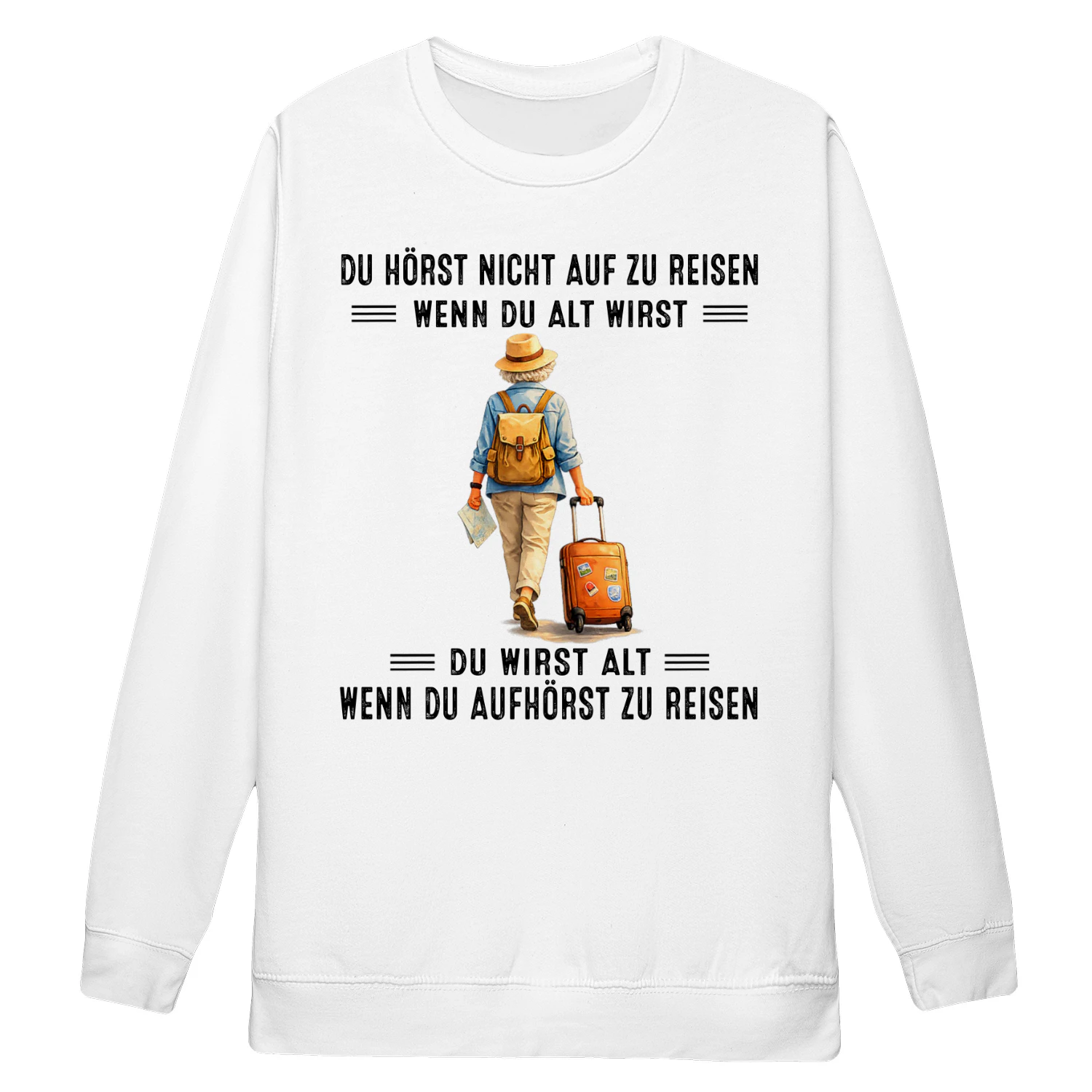 DU HÖRST NICHT AUF ZU REISEN Frau