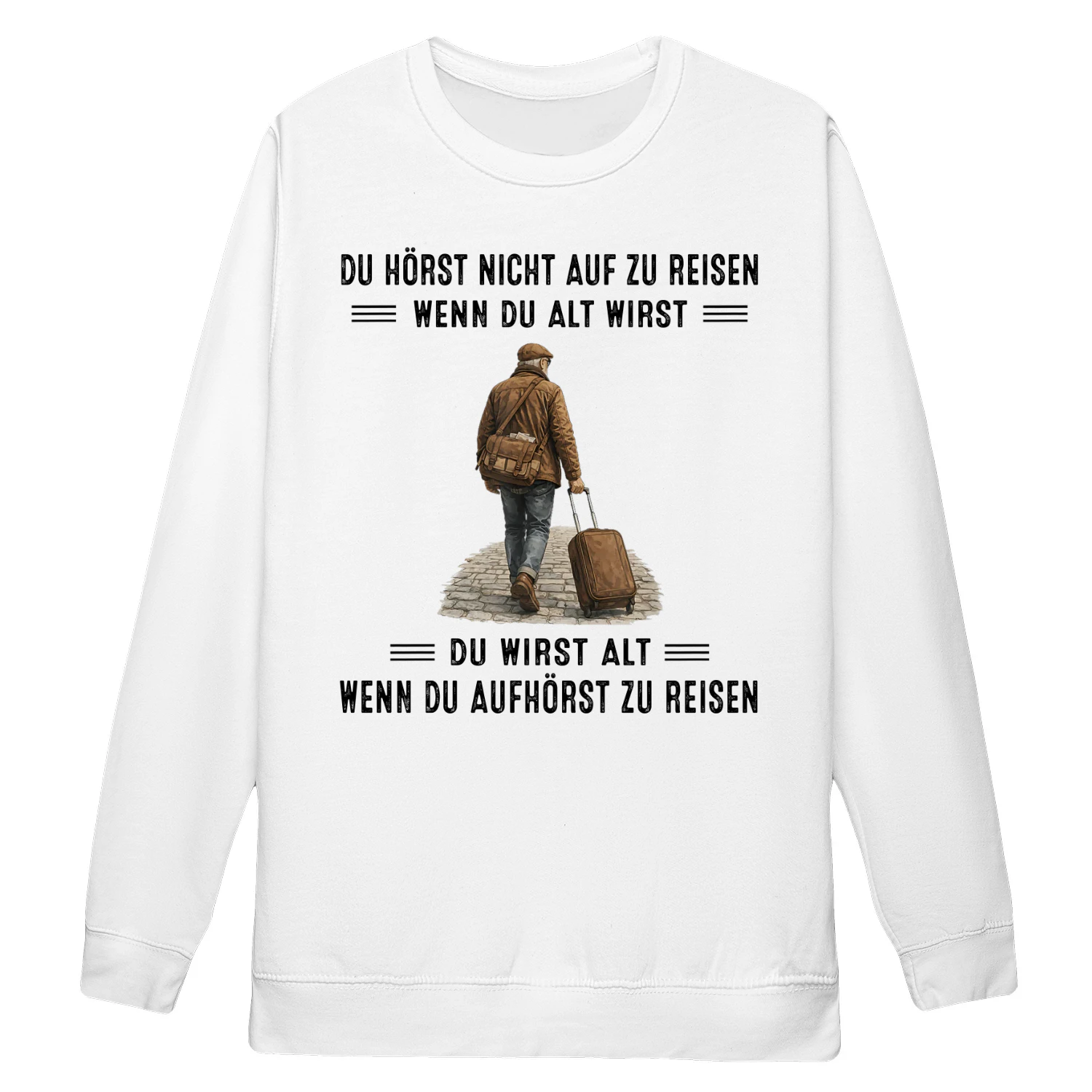 DU HÖRST NICHT AUF ZU REISEN Mann