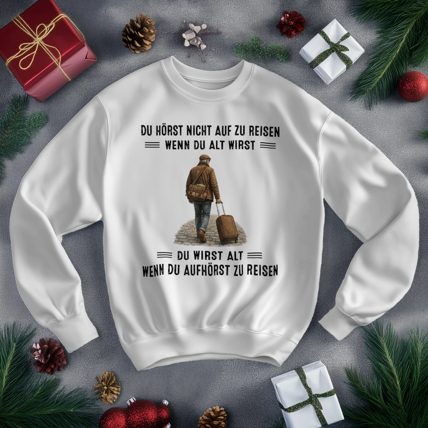 DU HÖRST NICHT AUF ZU REISEN Mann