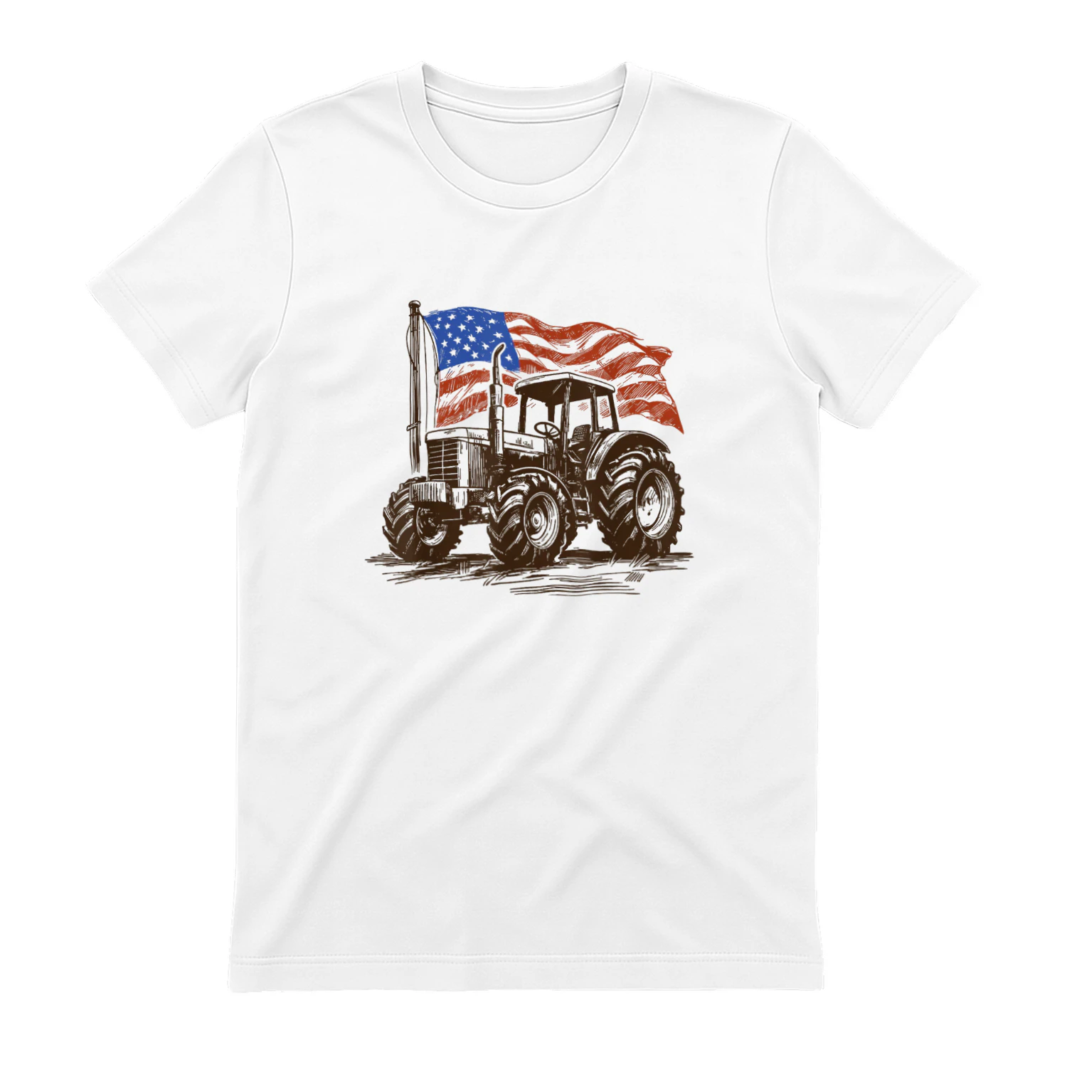 Patriotic Tractor American Flag 250 Years
