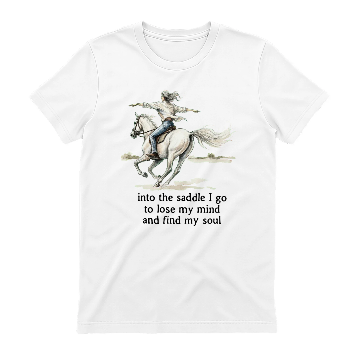 Into The Saddle I Go Horse Girl