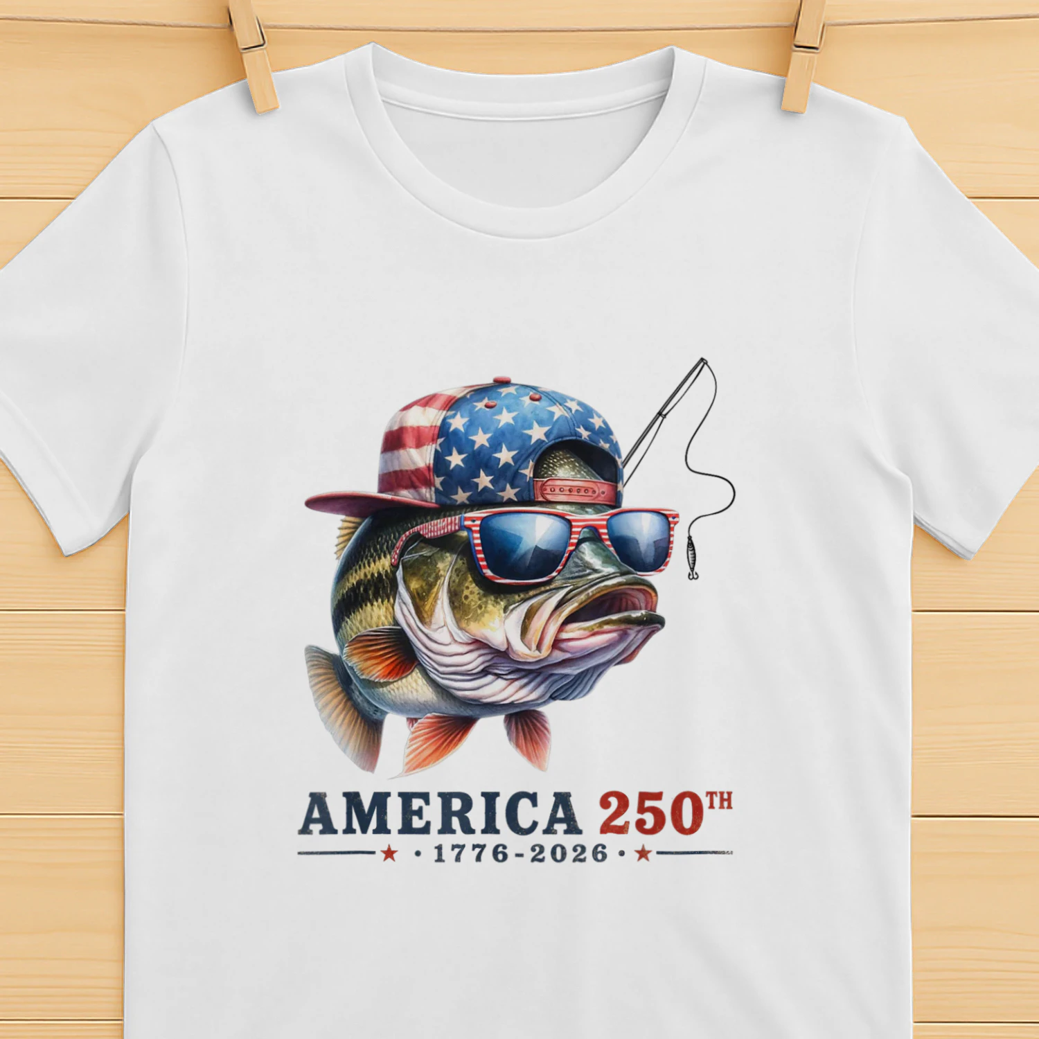 America 250th 1776 - 2026 Fishing