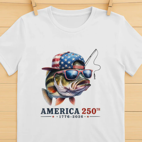 America 250th 1776 - 2026 Fishing