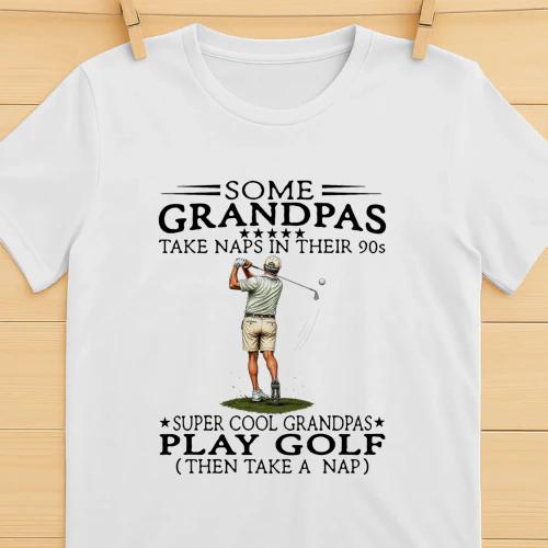 Super Cool Grandpas Play Golf 90s New