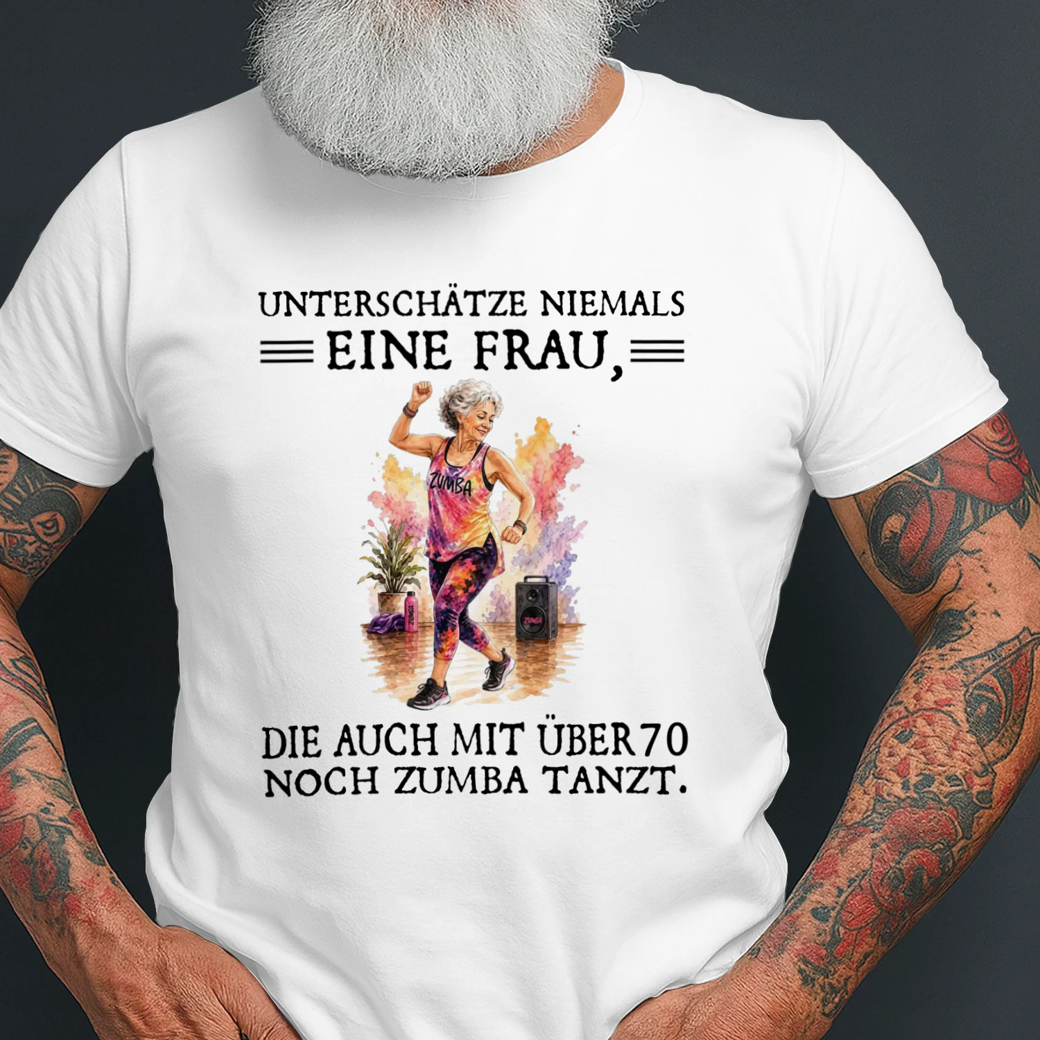 Unterschätze niemals eine Frau, die auch mit über 70 noch Zumba tanzt