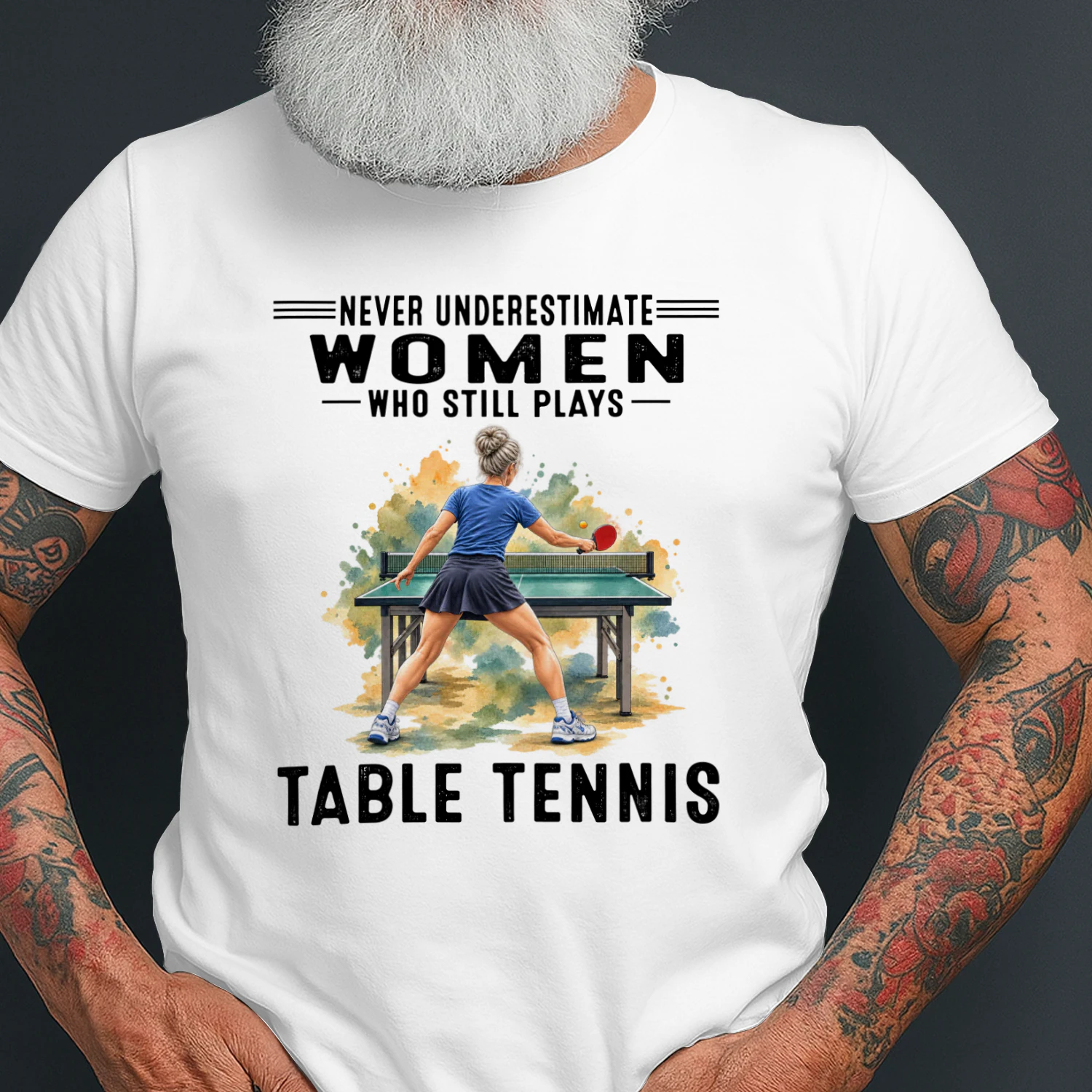 Never Underestimate Women Who Still Plays Table Tennis