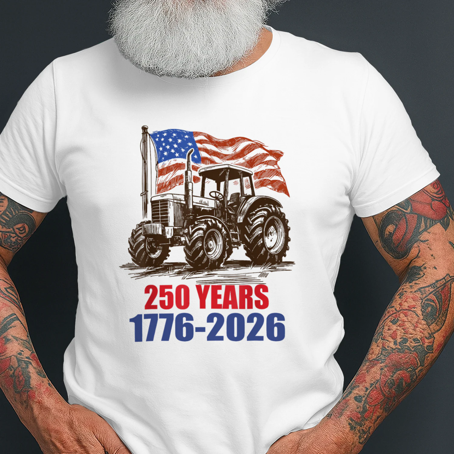 American 250 Years Patriotic Tractor