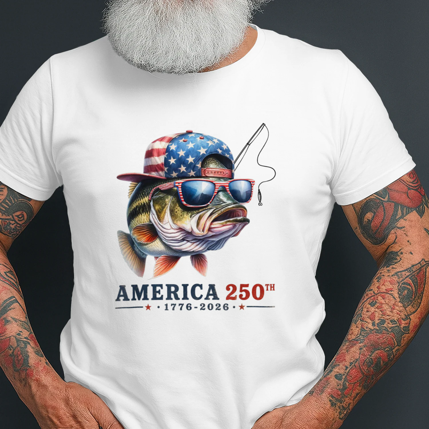 America 250th 1776 - 2026 Fishing