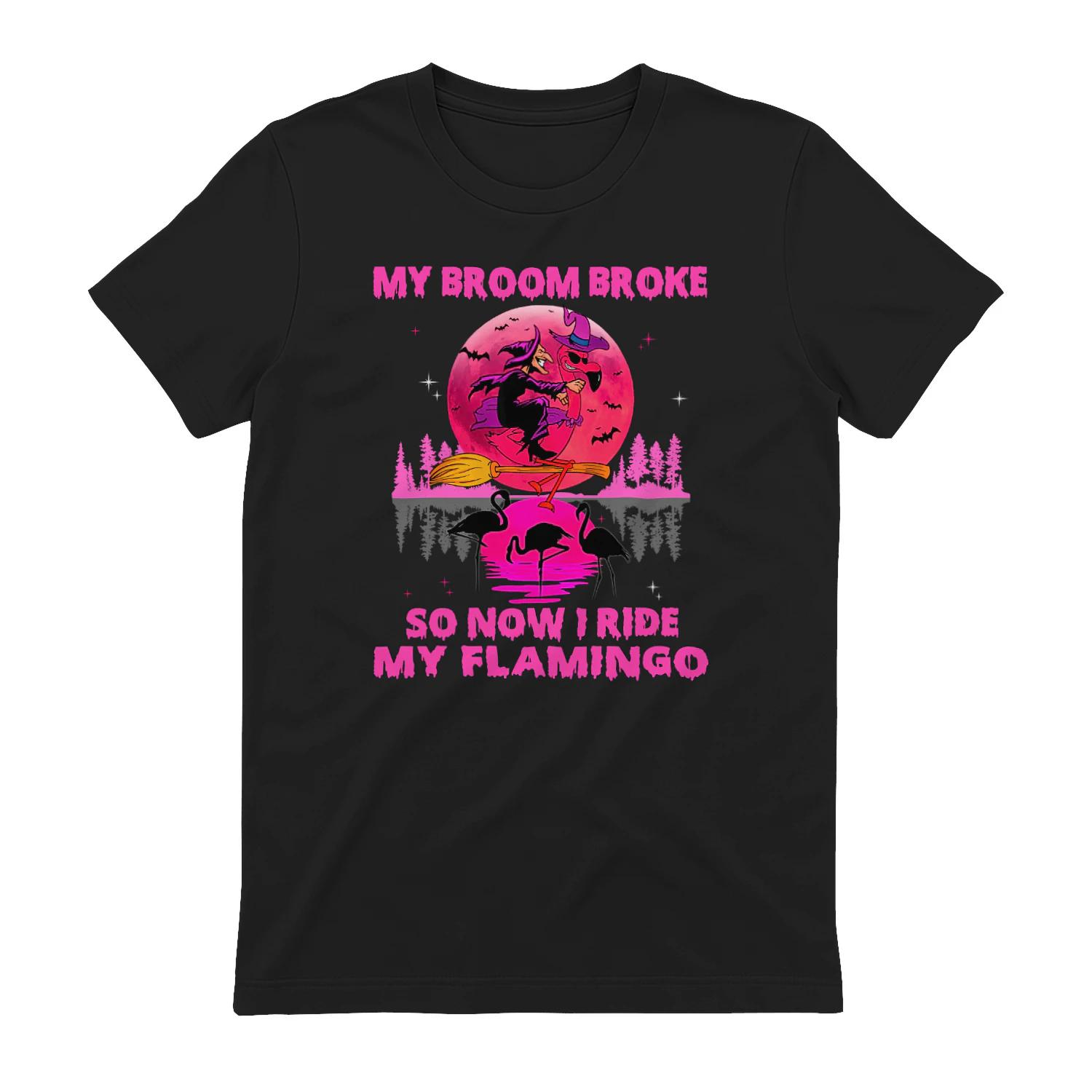 My Broom Broke So Now I Ride My Flamingo