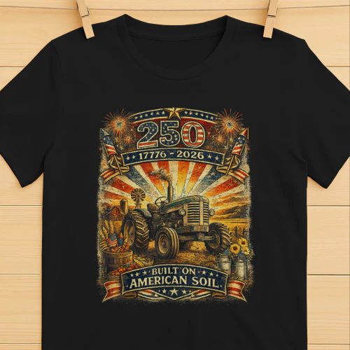 Built on American Soil Tractor 250th