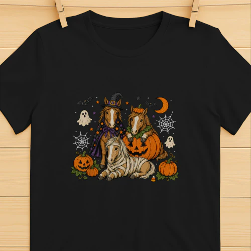Horse Halloween Funny Spooky Season