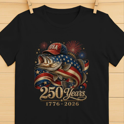 250 America 1776 2026 Bass Fishing USA