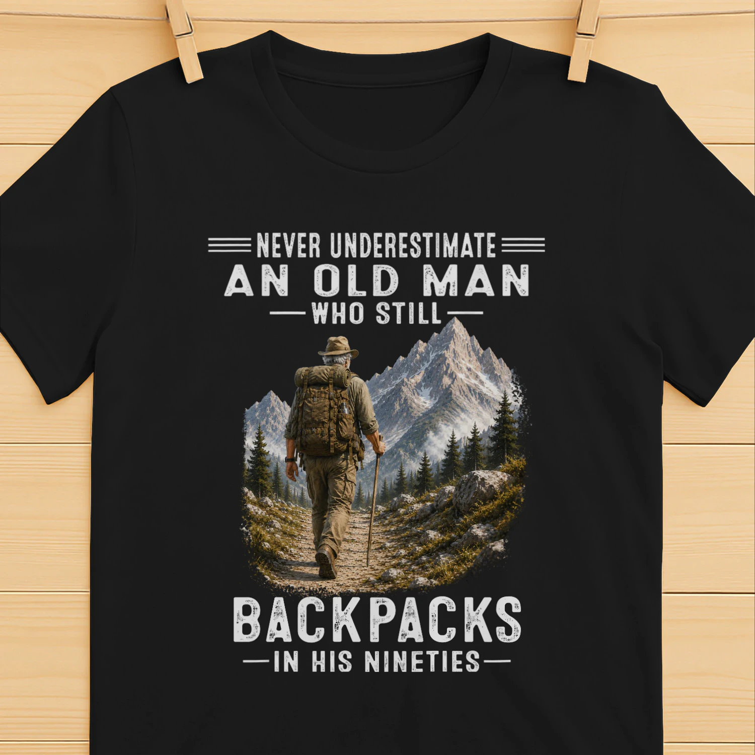 Never Underestimate An Old Man Who Still Backpacks 90