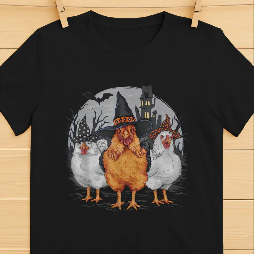 Funny Halloween Chickens