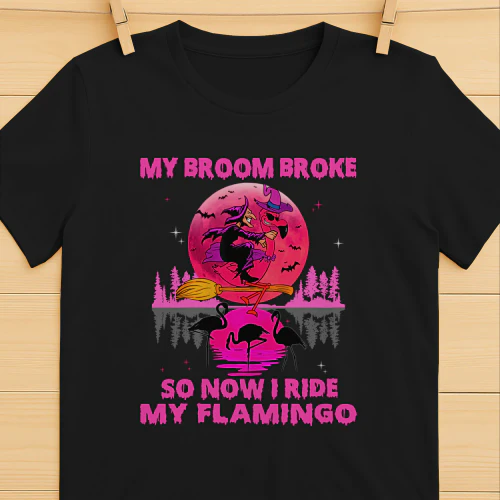My Broom Broke So Now I Ride My Flamingo