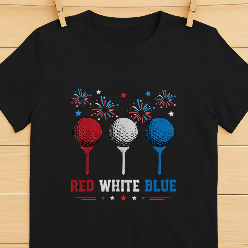 Red White Blue Golf Patriotic