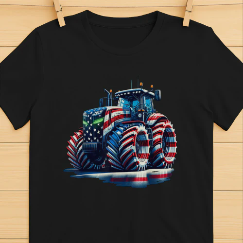 Patriotic Tractor American