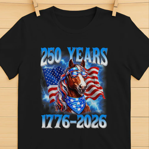 250 Years USA Horse