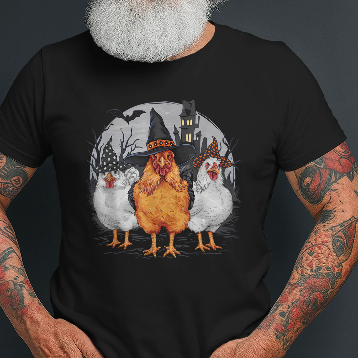 Funny Halloween Chickens