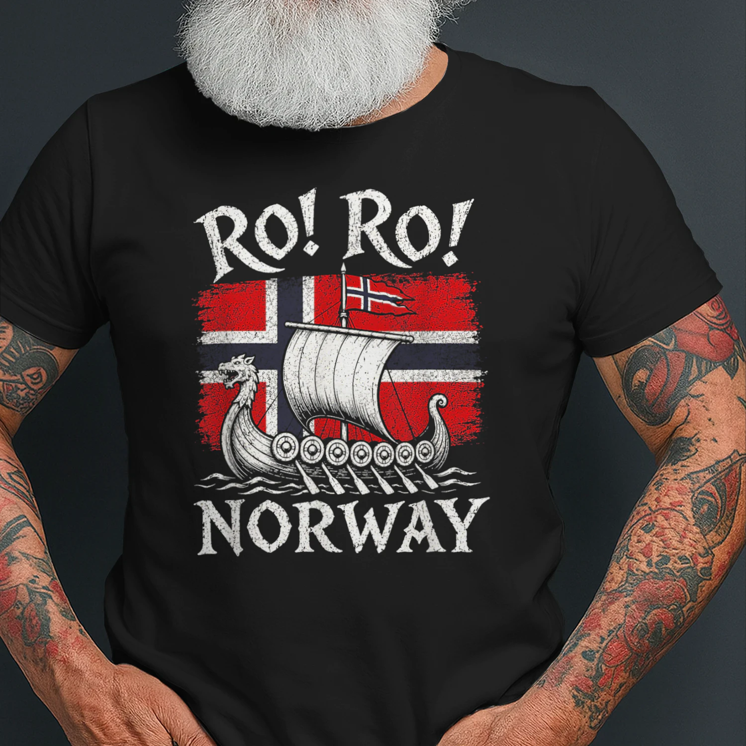 Norwegian Viking Ship Norway Flag