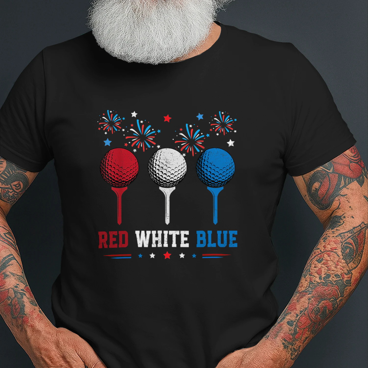 Red White Blue Golf Patriotic