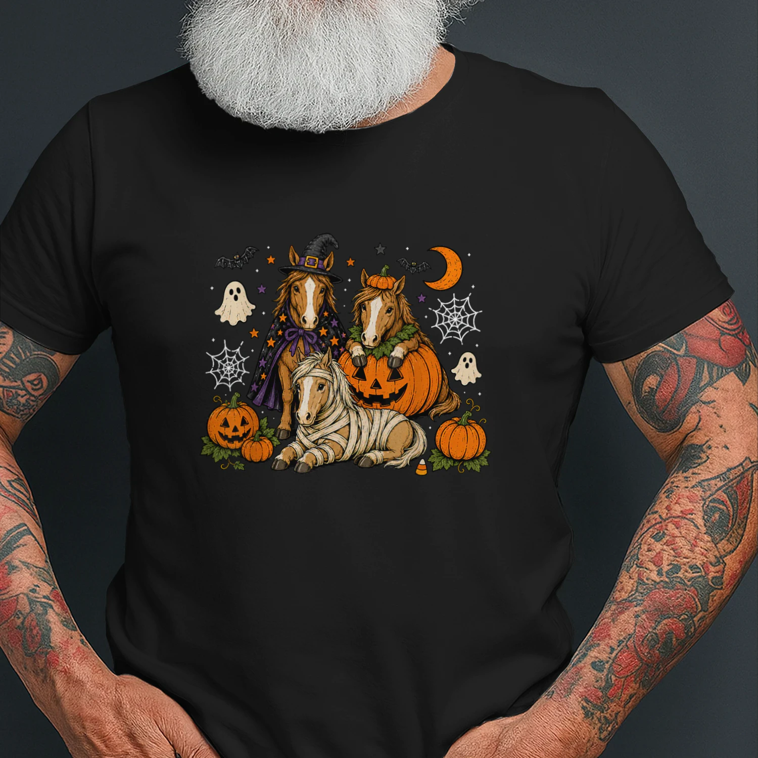 Horse Halloween Funny Spooky Season