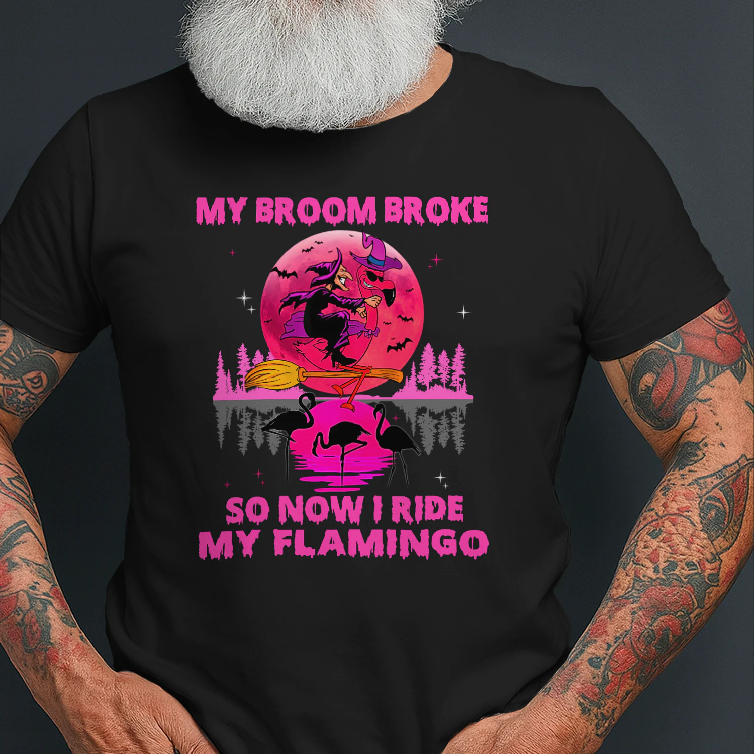 My Broom Broke So Now I Ride My Flamingo