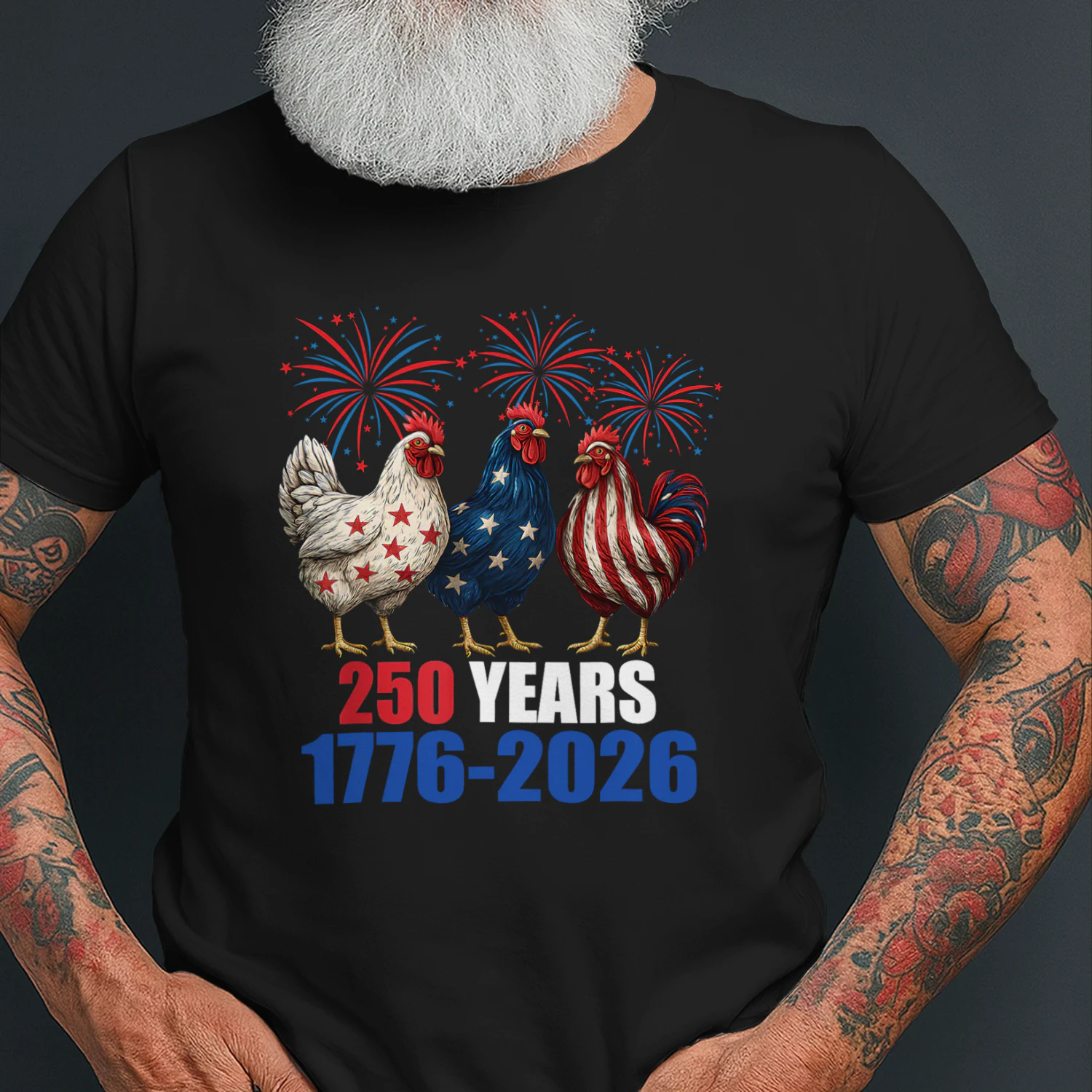 250 Years 1776-2026 Chickens USA