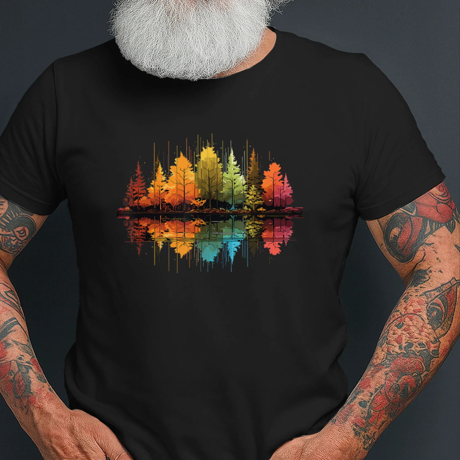 Nature Reflection Forest Trees