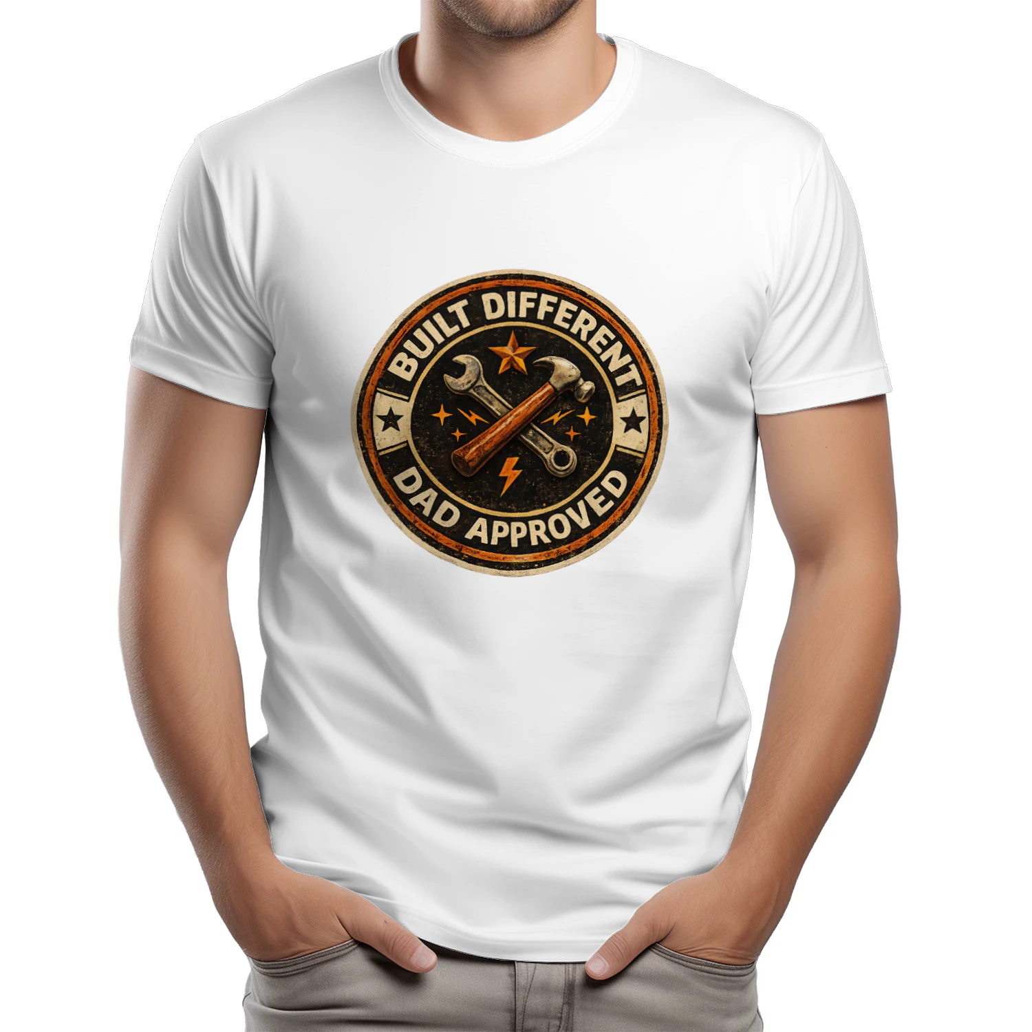 Built Different Dad Approved Father's T-Shirt
