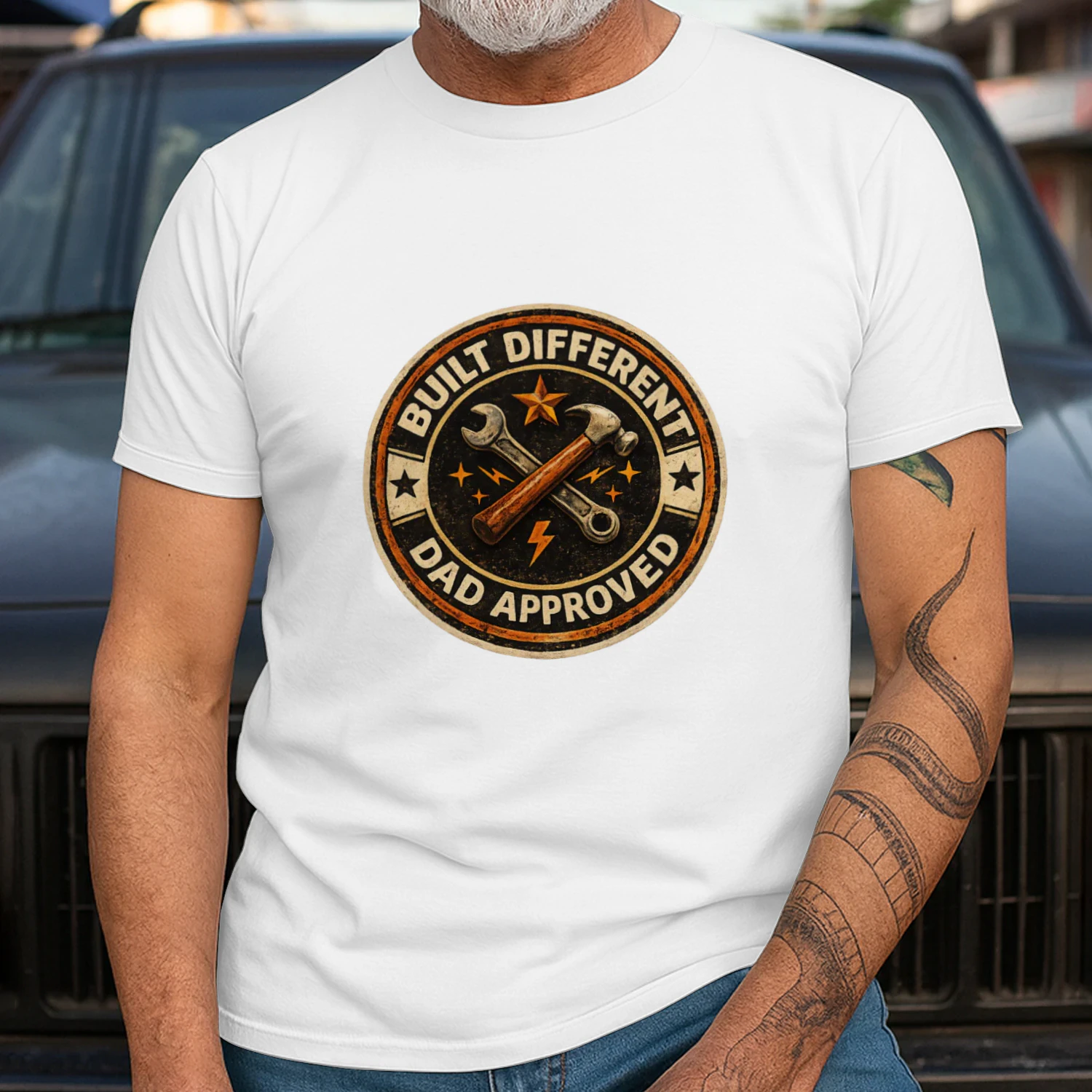 Built Different Dad Approved Father's T-Shirt