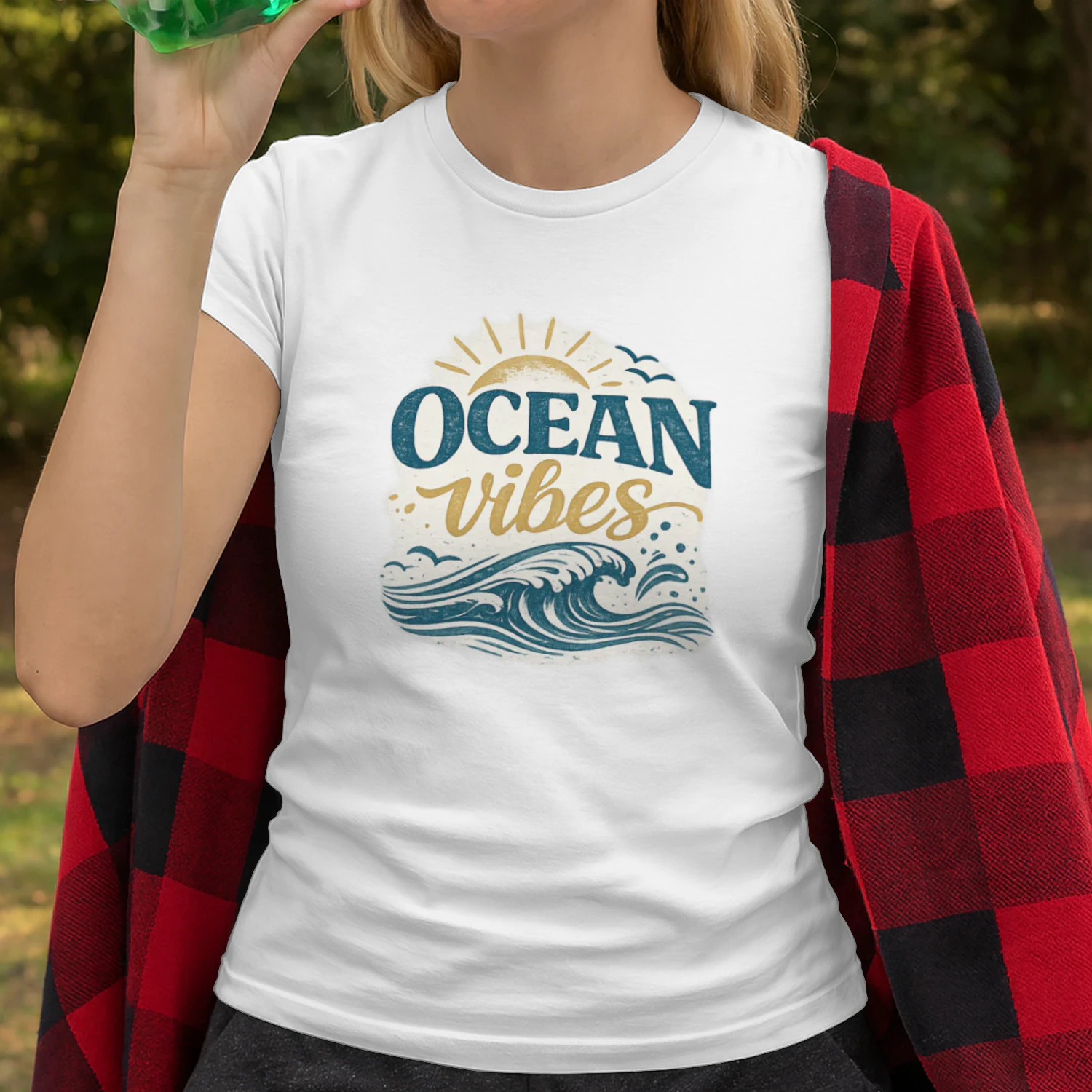 Salty Hair Graphic T-Shirt | Beach Lover Summer Tee for Women | Coastal Ocean Vacation Shirt