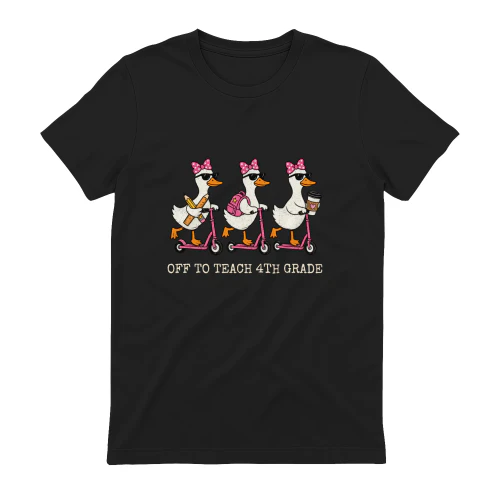Off to Teach 4th Grade Scooter Geese
