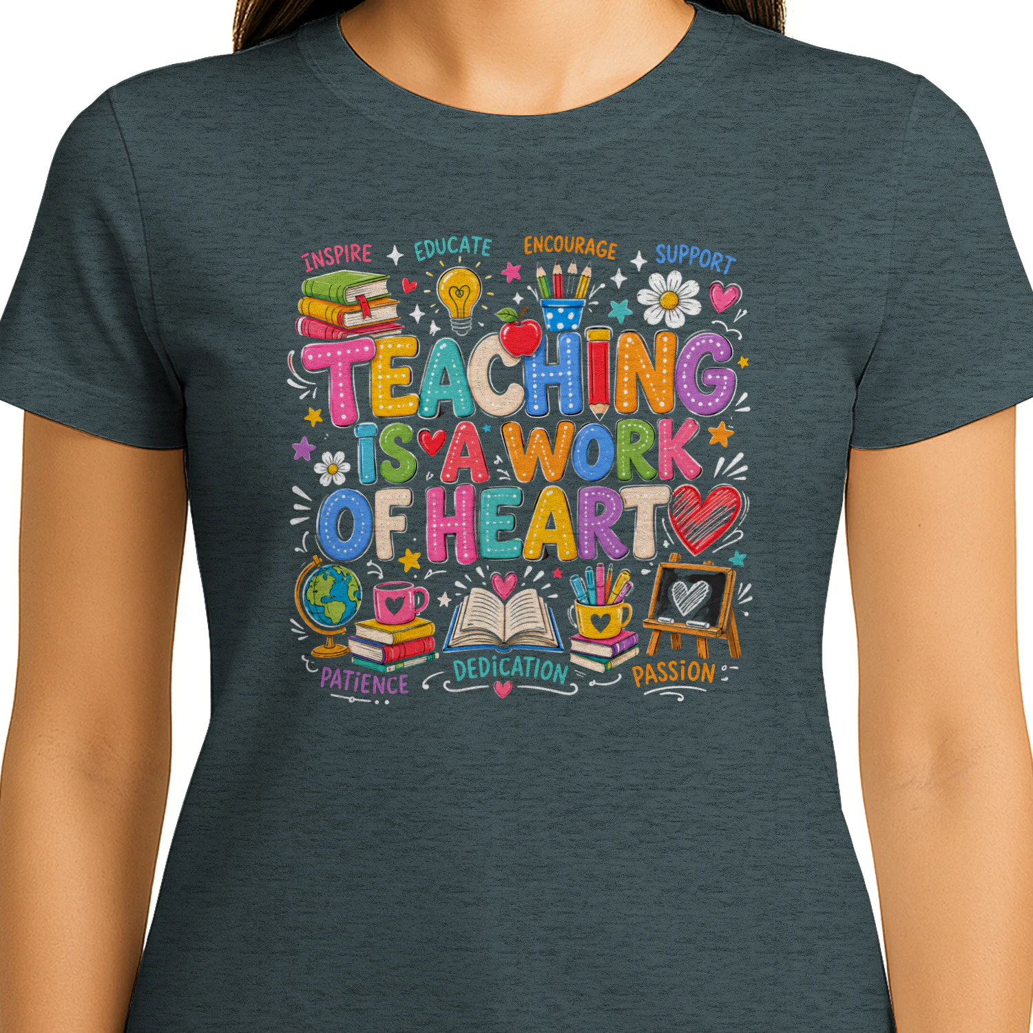 Design sans titTeaching Is a Work of Heart T-Shirtre (17)