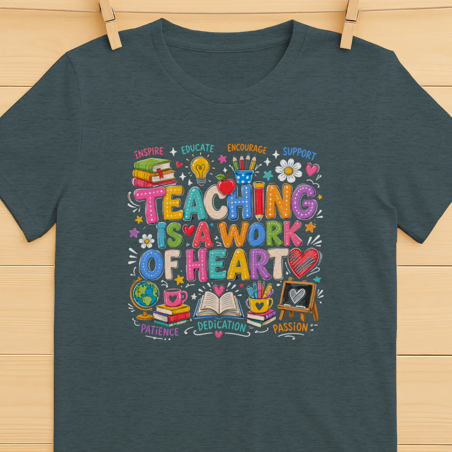 Design sans titTeaching Is a Work of Heart T-Shirtre (17)