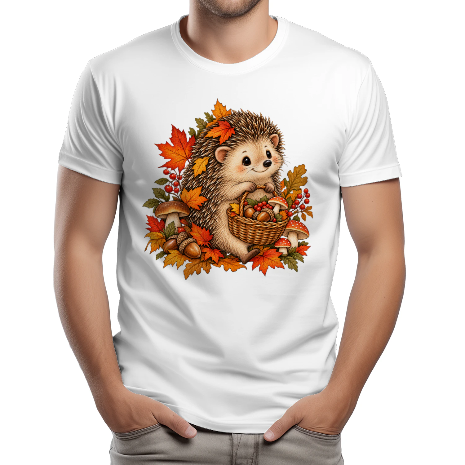 Autumn-Hedgehog-Woodland