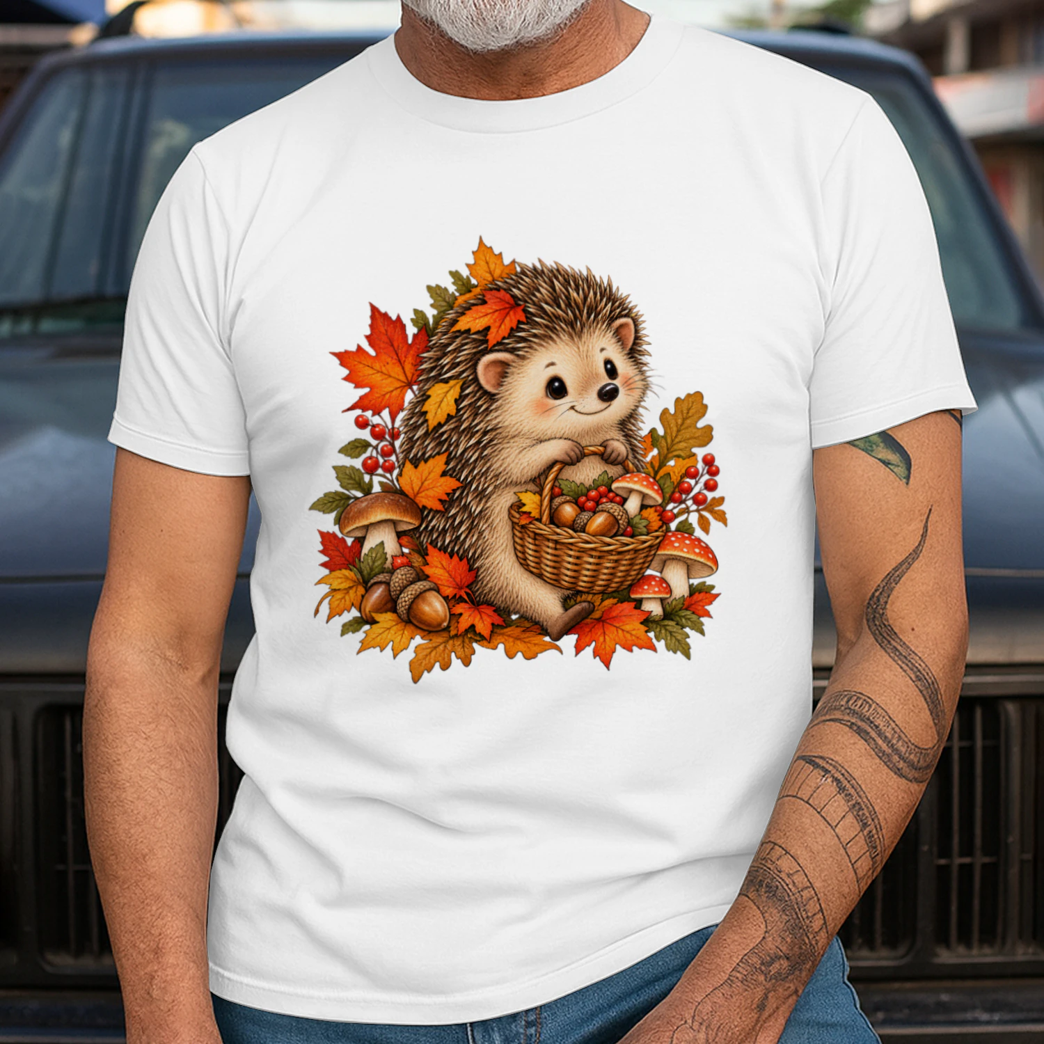 Autumn-Hedgehog-Woodland
