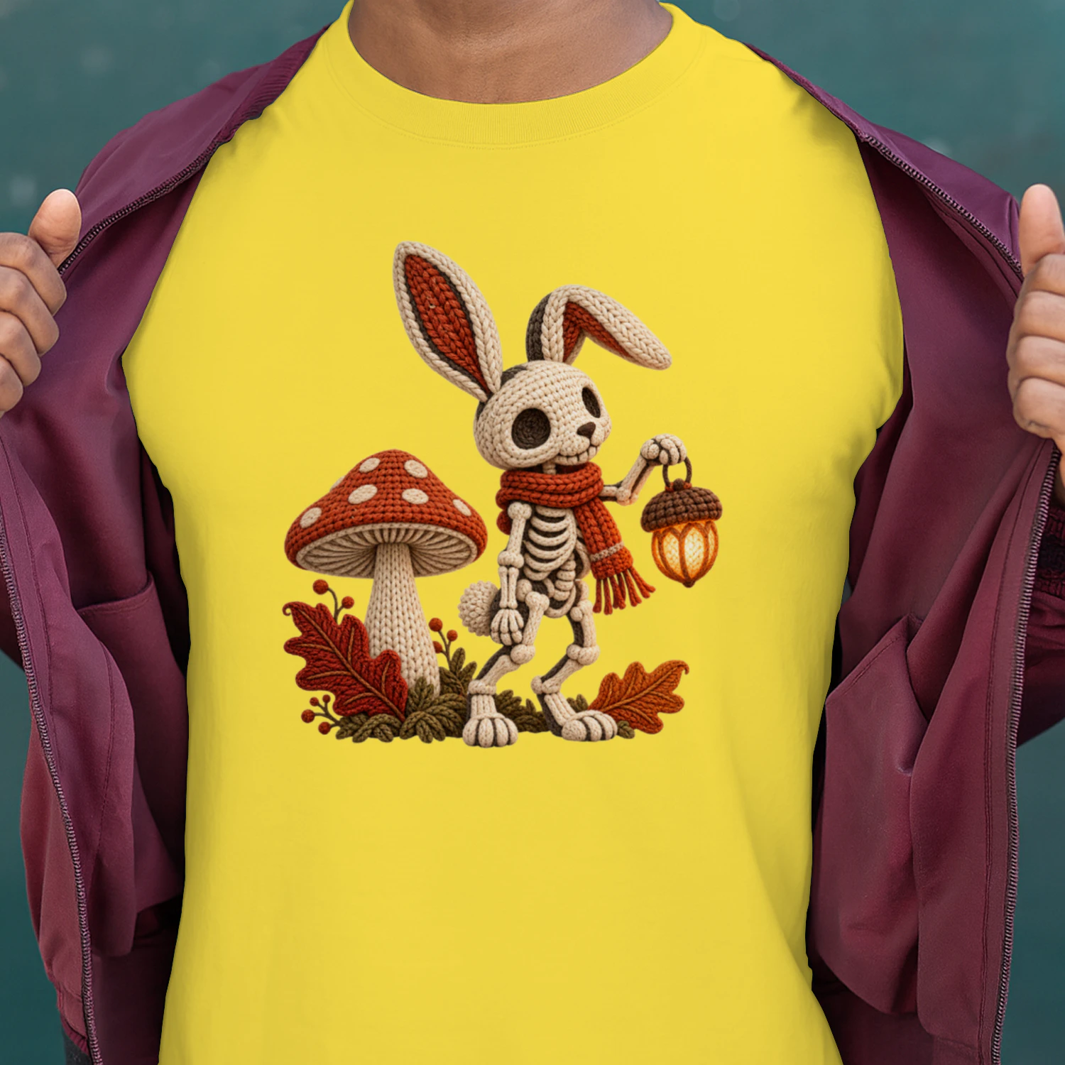 Autumn-Skeleton-Hare-Knit-Art