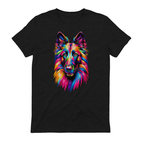 Colorful Pop Art Belgian shepherd
