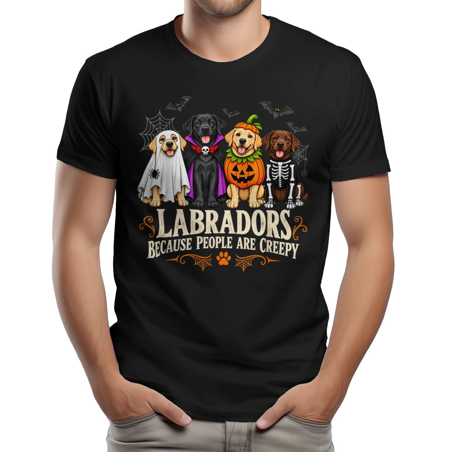 Labradors Because People are Creepy Funny Halloween 