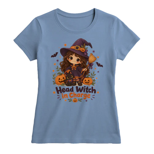 Funny Halloween Shirt Head Witch In Charge-Mama Spooky Season Gift