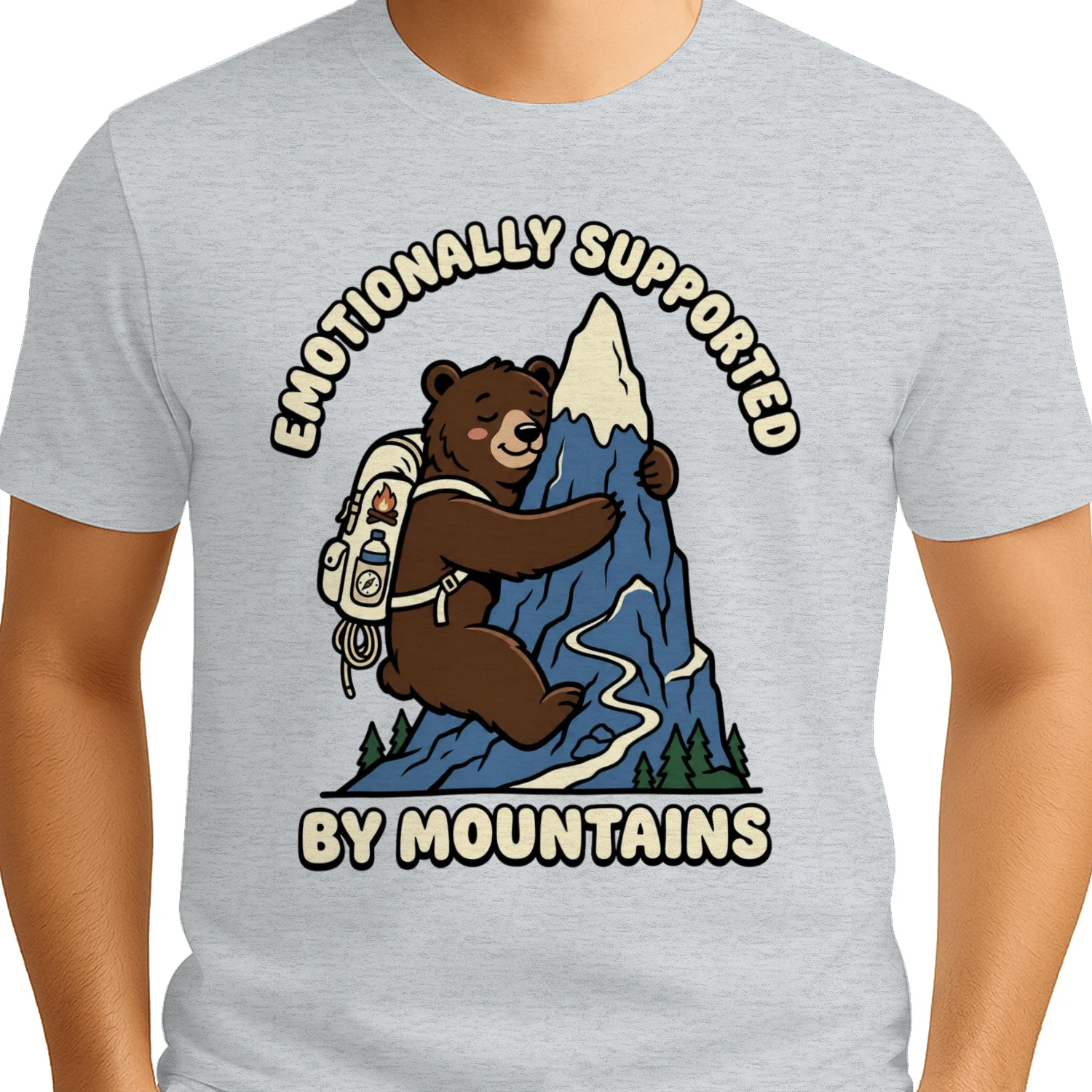 Emotionally supported by mountains