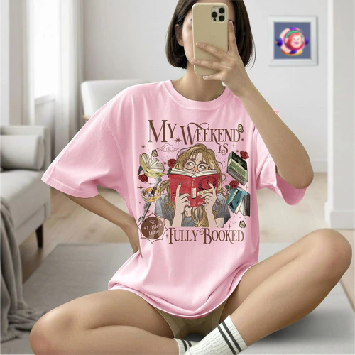 My Weekend Is Fully Booked Light Colors Shirts 1 Side, The Lord Of The Rings Shirt, Epic Fantasy Shirt, Book Lover Gifts