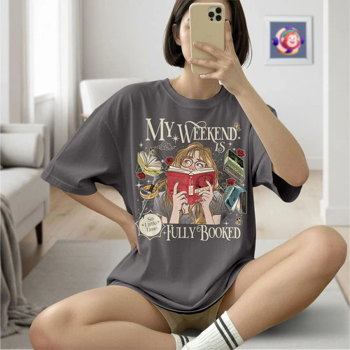 My Weekend Is Fully Booked Dark Colors Shirts 1 Side, The Lord Of The Rings Shirt, Epic Fantasy Shirt, Book Lover Gifts