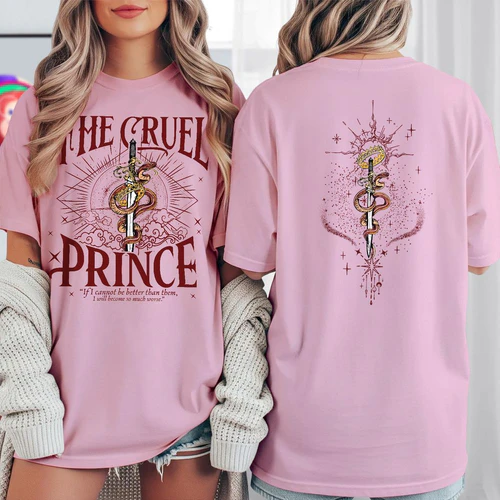 The Cruel Prince Light Colors Shirts 2 Side, The Folk of the Air Shirt, Young Adult Fantasy Shirt, Book Lover Gifts