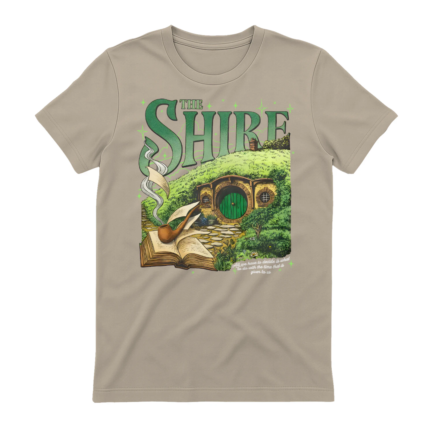 The Shire Heavy Cotton T-shirt 1 Side, The Lord Of The Rings Gildan Tee, Epic Fantasy Book Shirt, Book Lover Gifts