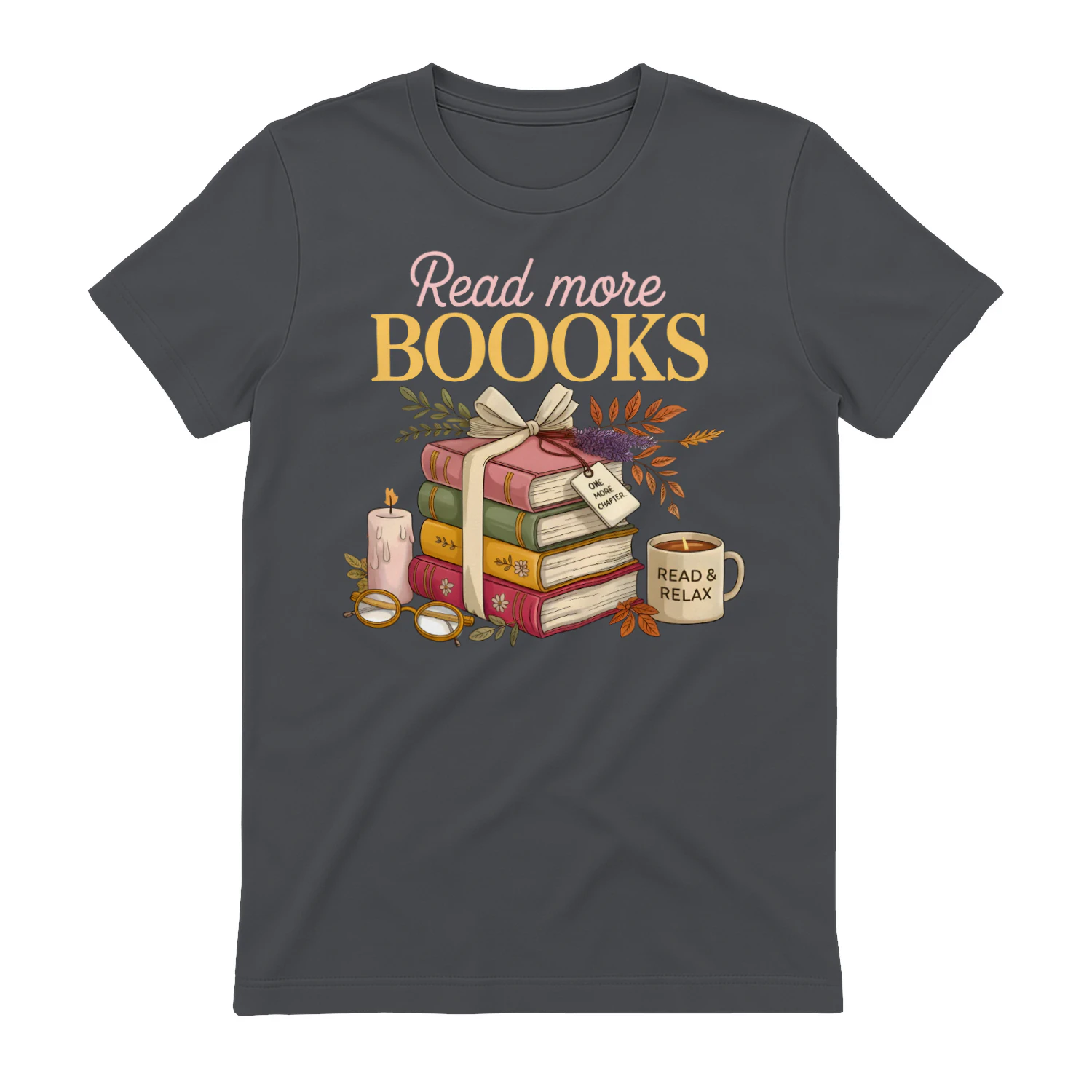 Read More Books Heavy Cotton Dark Colors T-shirt 1 Side, Book Club Gildan Tee, Readers Club Shirt, Book Lover Gifts