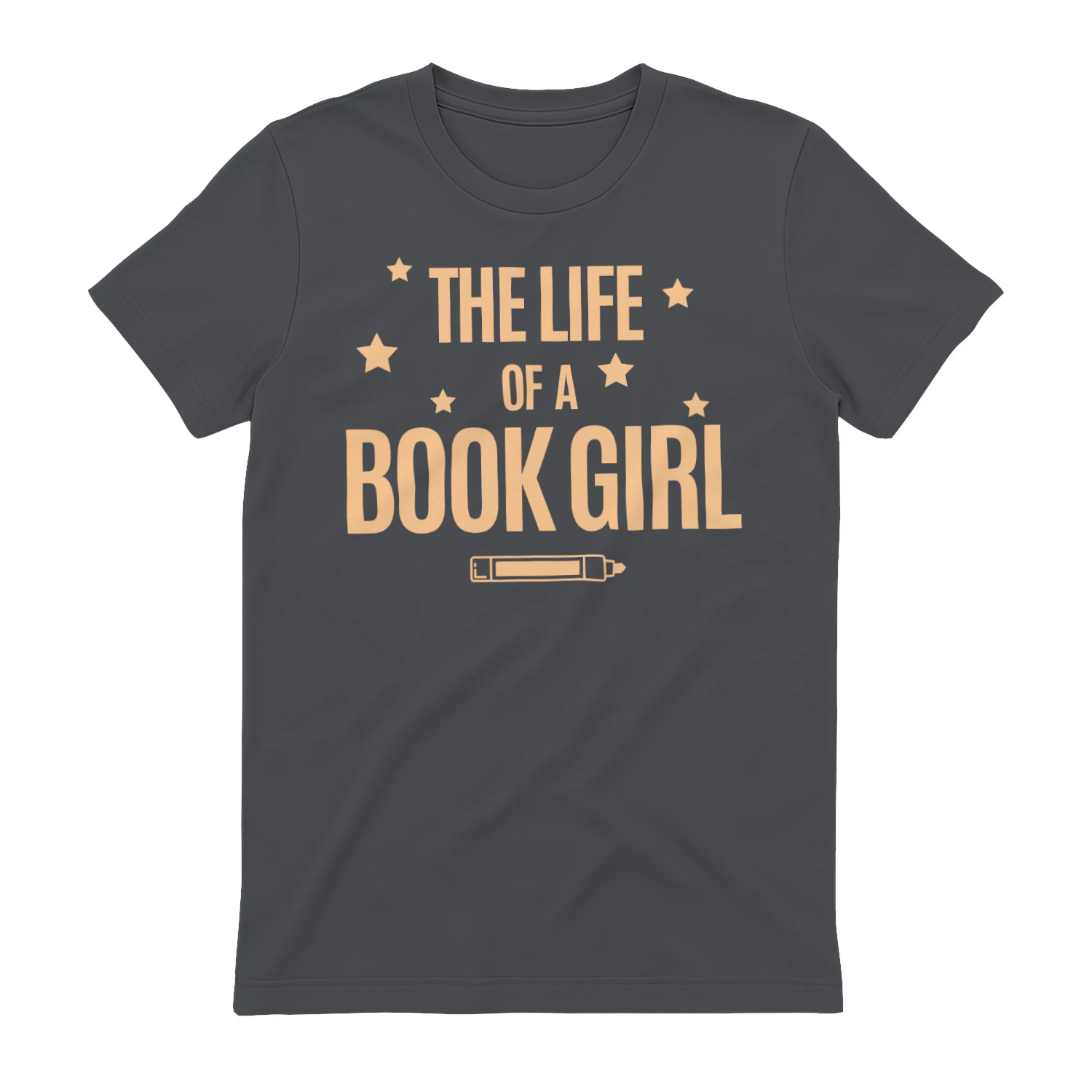 The Life Of A Book Girl V2 Heavy Cotton Dark Colors T-shirt 1 Side, World Tour Book Club Gildan Tee, Readers Club Shirt, Book Lover Gifts