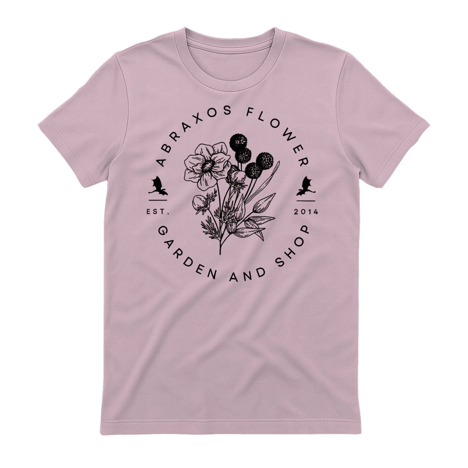 Abraxos Flower Heavy Cotton Light Colors T-shirt 2 Side, Throne of Glass Gildan Tee, Epic High Fantasy Book Shirt, Book Lover Gifts