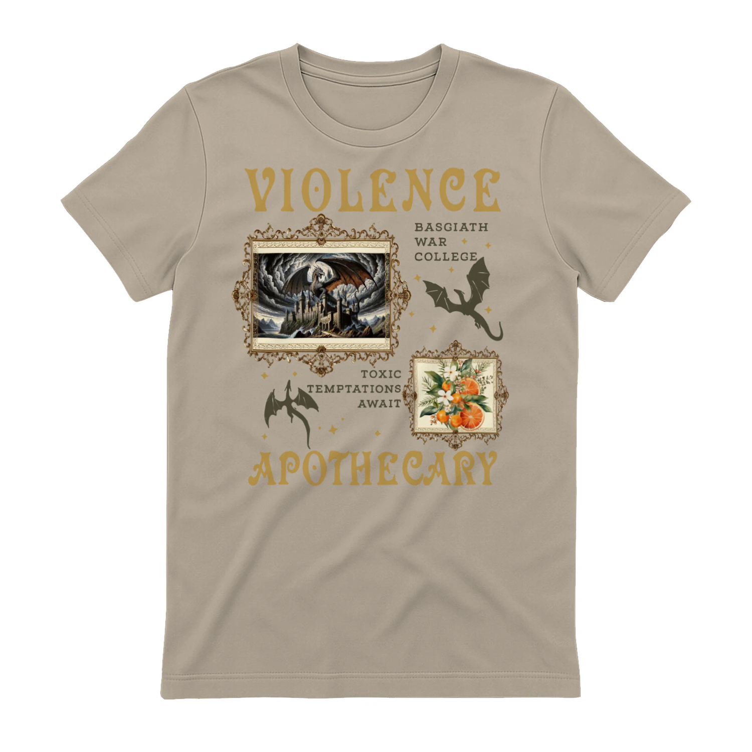 Violence Apothecary Heavy Cotton Light Colors T-shirt 1 Side, The Apothecary Diaries Gildan Tee, Historical Fiction Book Shirt, Book Gifts
